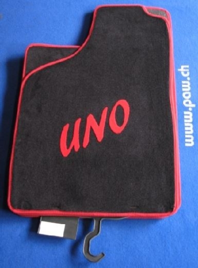 Bild von Ausverkauf Fussmatte Fiat Uno -rot -Schriftzug UNO (nur solange Vorrat, vorheriger vk.119.-)