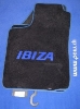 Bild von Ausverkauf Fussmatte Seat Ibiza Typ 6K, schwartz mit blau Schriftzug Ibiza (nur solange Vorrat, vorheriger vk.119.-)