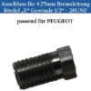 Bild von BremsleitungAnschluss 4.75mm, 1/2"-20UNF Bördel E für Peugeot  (1stück) *