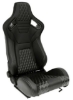 Bild von HalbschalenSitz  schwarz-Kunstleder Typ AK mit verstellbarer ohne vorklppbarer Sitzlehne inkl. Laufschiene *