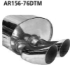 Bild von AuspuffAnlage Alfa 156 inkl. GTA, Bastuck dtm rund 2x76mm nicht eingerollt ohne absorber., Edelstahl mit Zerti *