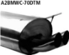 Bild von Auspuffanlage BMW 3-er E36 Compact 323Ti, Bastuck DTM rund 2x70mm nicht eingerollt ohne absorber aus Edelstahl Gr.-A mit Zerti.