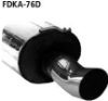 Bild von Auspuffanlage Ford KA 1.3l- 1.6l Jg.11.96-, Bastuck DTM rund 1x76mm nicht eingerollt ohne absorber aus Edelstahl Gr.-A mit Zerti.