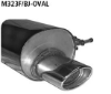 Bild von Auspuffanlage Mazda 323 F Typ BJ 1.3l- 1.5l- 1.6l- 1.8l- 2.0l Jg.01-, Bastuck gerade oval 1x120/80mm eingerollt mit absorber aus Edelstahl Gr.-A mit Zerti.