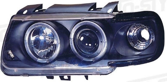 Bild von Scheinwerfer VW Polo 4 Typ 6N Jg.10.94-10.99, schwarz *