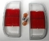 Bild von Heckleuchte Ford Taunus MK1 alle ohne Kombi, weiss/rot