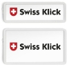 Bild von Kennzeichen/Nummern/Wechselschildhalter Swissklick weiss, Hochformat *