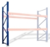 Bild von LagerRegal für Schwerstlast, nur Stützrahmen mit Höhe=247.5cm, Tiefe=9cm, Breite=115cm blau *