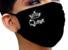 Bild von , Schutzmaske schwarz mit Motiv-Queen *