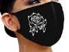 Bild von , Schutzmaske schwarz mit Motiv-Rose *